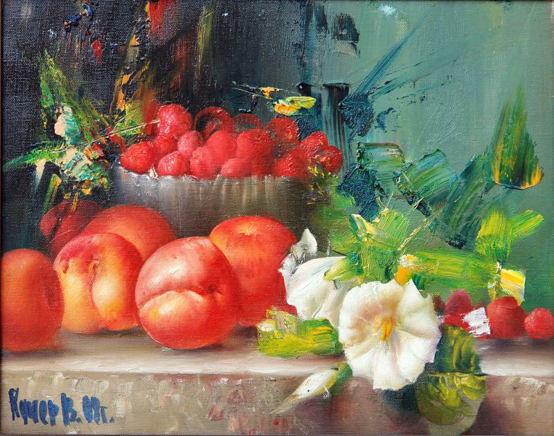 «Фрукти та квіти». 2009. Полотно, олія